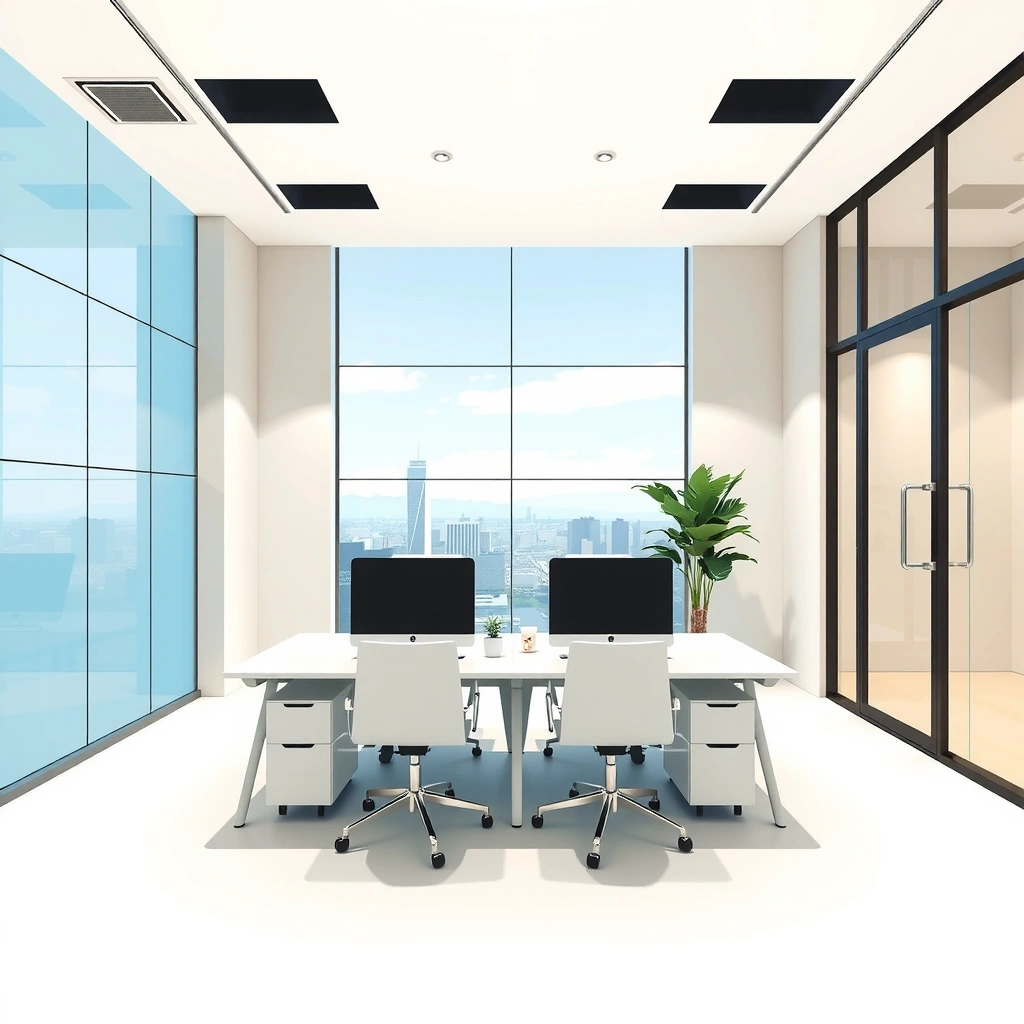 Clean modern office space in Makati